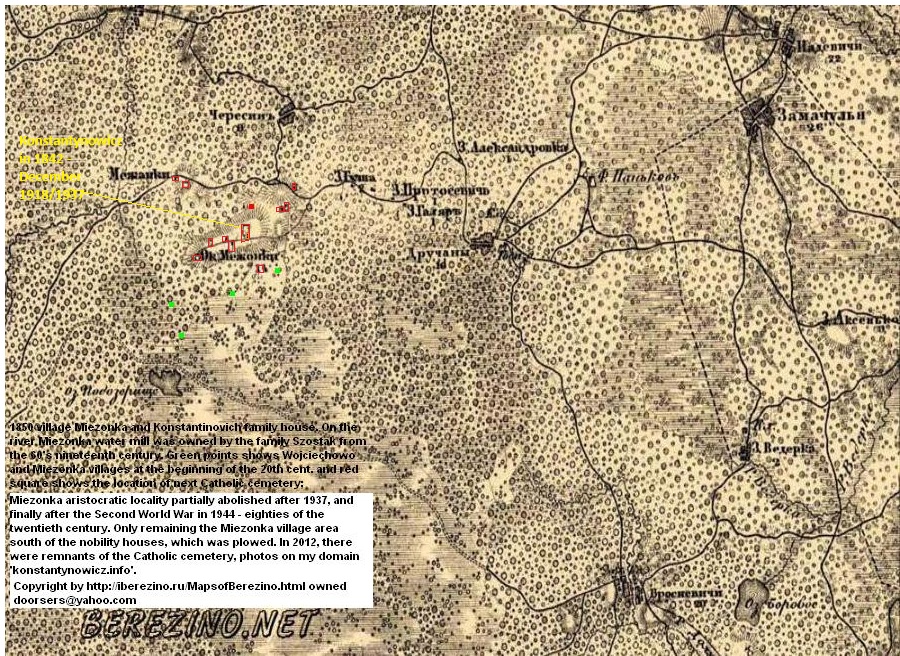 Dominik Konstantynowicz married Piottuch Kublicka 1voto Szumska in 1842 in Miezonka
