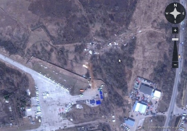 in Smolensk, Russia in 2010 copyright by Google Earth 2010