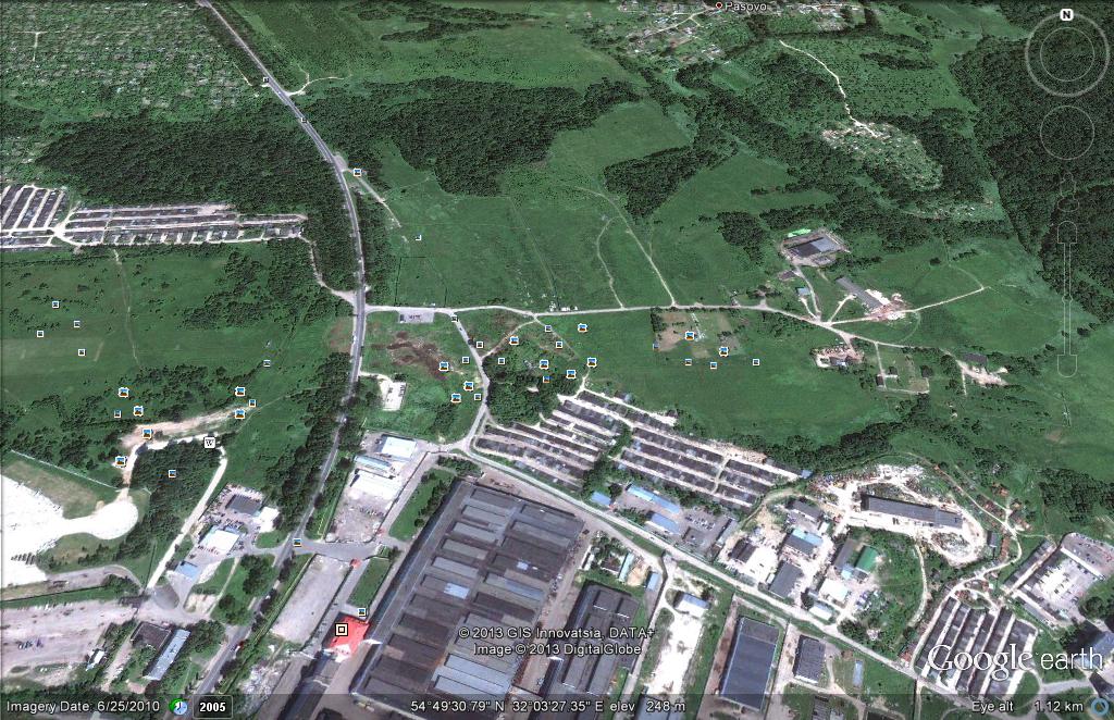 in Smolensk, Russia in 2013 copyright by Google Earth 2013
