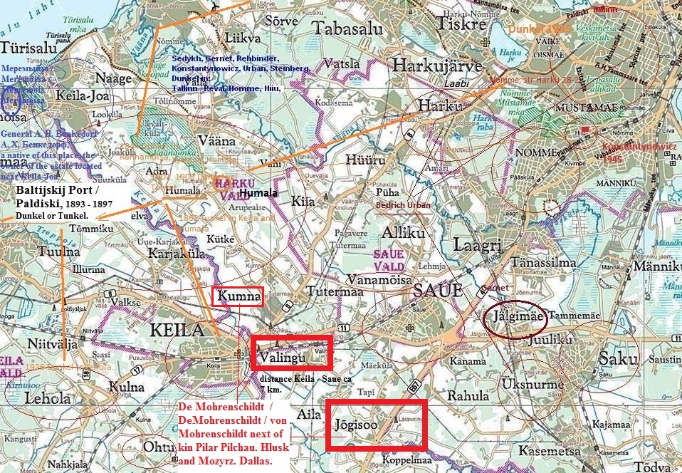 History and genealogy of the   von  Mohrenschildt ancestry  and Pilar Pilchau, Rehbinder, Dunkel, Krauze, Konstantynowicz in Tallinn